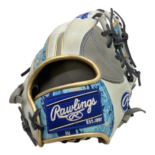 RAWLINGS (ローリングス) HOH HACKS CAMO 軟式グローブ GR1HON62 SIZE 28cm ホワイトxブルー