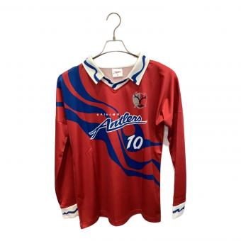 鹿島アントラーズ (カシマアントラーズ) サッカーユニフォーム 復刻ユニフォーム・長袖 メンズ SIZE S レッド