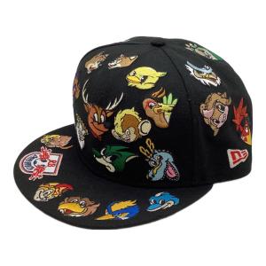 New Era (ニューエラ) 9FIFTY™ J LEAGUE ALLOVER BLACK EAST サポーターグッズ ブラック MLサイズ