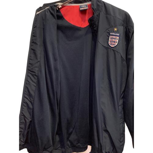 イングランド代表 (イングランドダイヒョウ) サッカーウェア(トップス) トラックジャケット メンズ SIZE XL ネイビー