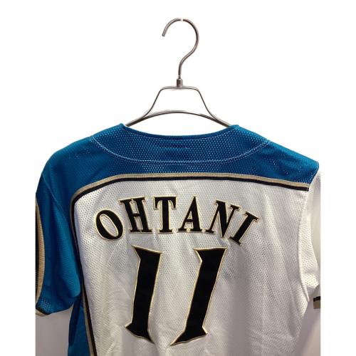北海道日本ハムファイターズ (ホッカイドウニッポンハムファイターズ) ＃11 大谷翔平 応援グッズ Mサイズ ホワイト×ブルー