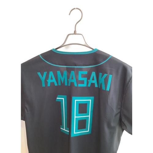 北海道日本ハムファイターズ (ホッカイドウニッポンハムファイターズ) 【18】山﨑福也 応援グッズ エスコンフィールドユニフォーム 2026 ブラック×グリーン