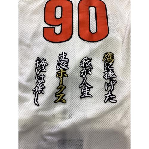 福岡ダイエーホークス (フクオカダイエーホークス) 応援グッズ SIZE O ホワイトxオレンジ
