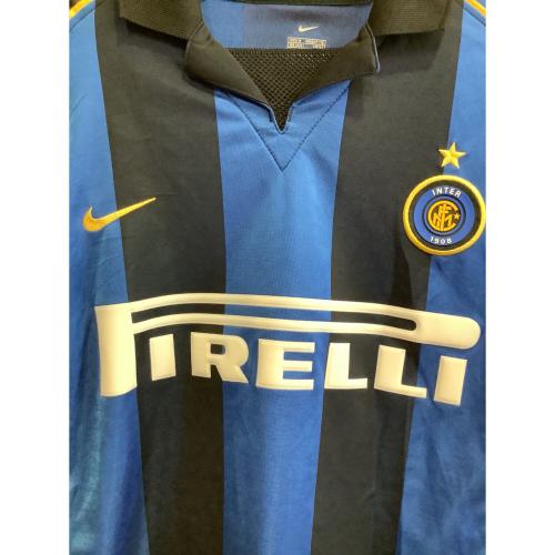 インテル・ミラノ サッカーユニフォーム 01-02シーズン・ホーム SIZE M ブルー×ネイビー