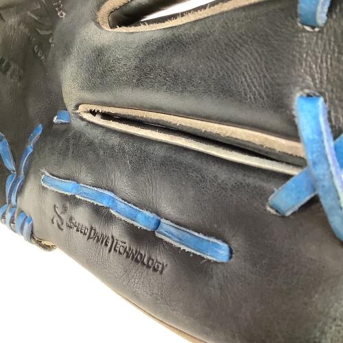 MIZUNO (ミズノ) グローバルエリート 軟式グローブ CM0316 32cm ブラックxブルー