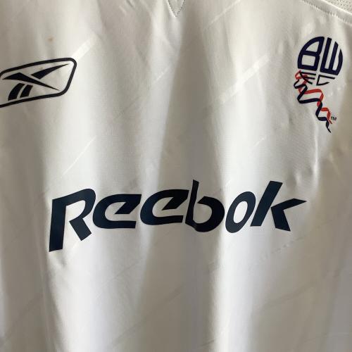 ボルトン・ワンダラーズFC サッカーユニフォーム 05-06シーズン・アウェイ SIZE L ホワイト