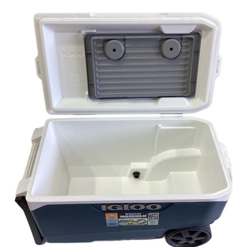 iGloo (イグルー) MAXCOLDCOOLER クーラーボックス 90QT ネイビーxホワイト