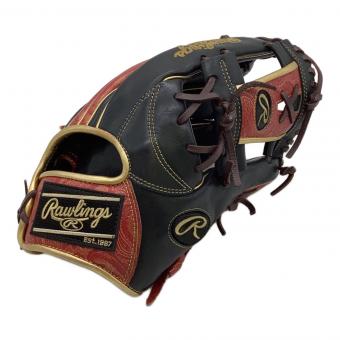 RAWLINGS (ローリングス) 軟式グローブ GR1FHPN64 ケース付 HOH PAISLEY REVIVAL 約30㎝ ブラック×レッド