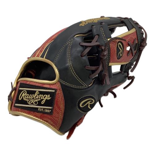 RAWLINGS (ローリングス) 軟式グローブ GR1FHPN64 ケース付 HOH PAISLEY REVIVAL 約30㎝ ブラック×レッド