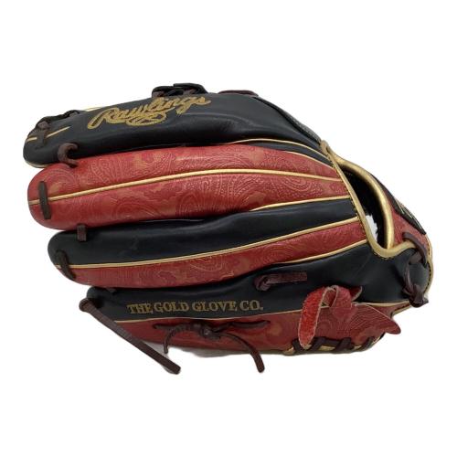 RAWLINGS (ローリングス) 軟式グローブ GR1FHPN64 ケース付 HOH PAISLEY REVIVAL 約30㎝ ブラック×レッド
