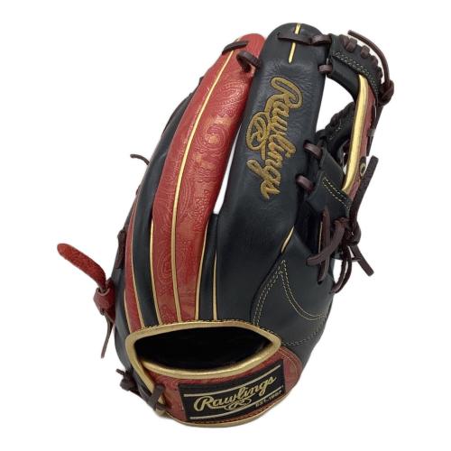 RAWLINGS (ローリングス) 軟式グローブ GR1FHPN64 ケース付 HOH PAISLEY REVIVAL 約30㎝ ブラック×レッド