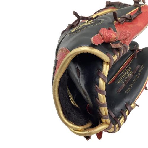 RAWLINGS (ローリングス) 軟式グローブ GR1FHPN64 ケース付 HOH PAISLEY REVIVAL 約30㎝ ブラック×レッド