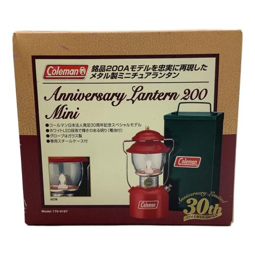 Coleman (コールマン) アウトドア雑貨 170-9187 レッド・※点灯未確認 30周年記念ランタン 200ミニ