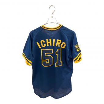 オリックス・ブルーウェーブ 【51】鈴木イチロー 応援グッズ SIZE LL ネイビーxイエロー