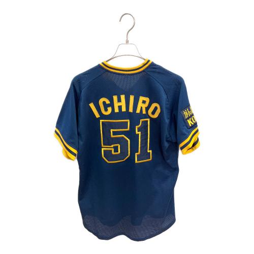 オリックス・ブルーウェーブ 【51】鈴木イチロー 応援グッズ SIZE LL ネイビーxイエロー
