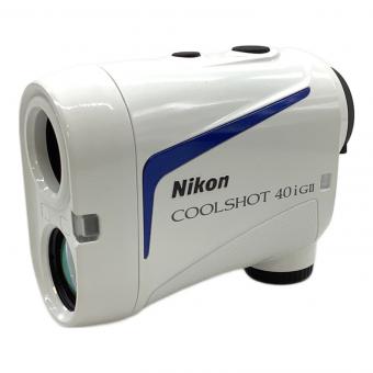 Nikon (ニコン) ゴルフ距離測定器 ケース付 ホワイト COOLSHOT 40i GⅡ