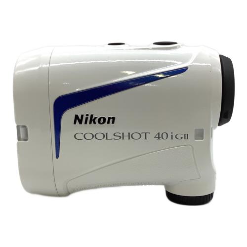 Nikon (ニコン) ゴルフ距離測定器 ケース付 ホワイト COOLSHOT 40i GⅡ