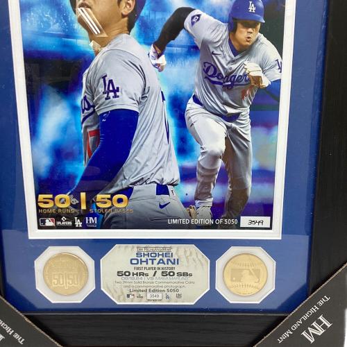 ロサンゼルス・ドジャース 大谷翔平 50-50達成記念 ダブルコインフォトミント 応援グッズ シリアルナンバー 3549 世界限定5050個