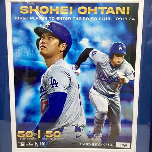 ロサンゼルス・ドジャース 大谷翔平 50-50達成記念 ダブルコインフォトミント 応援グッズ シリアルナンバー 3549 世界限定5050個
