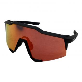 100% (ワンハンドレッド) サングラス 61001-412-01 ブラック SPEEDCRAFT Soft Tact Black HiPER Red Multilayer Mirror Lens