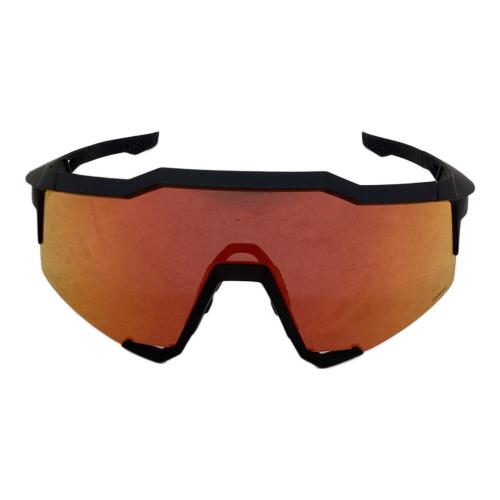 100% (ワンハンドレッド) サングラス 61001-412-01 ブラック SPEEDCRAFT Soft Tact Black HiPER Red Multilayer Mirror Lens