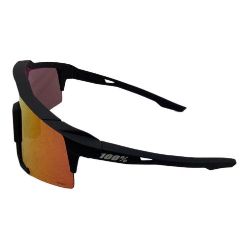 100% (ワンハンドレッド) サングラス 61001-412-01 ブラック SPEEDCRAFT Soft Tact Black HiPER Red Multilayer Mirror Lens