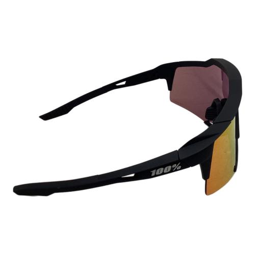 100% (ワンハンドレッド) サングラス 61001-412-01 ブラック SPEEDCRAFT Soft Tact Black HiPER Red Multilayer Mirror Lens