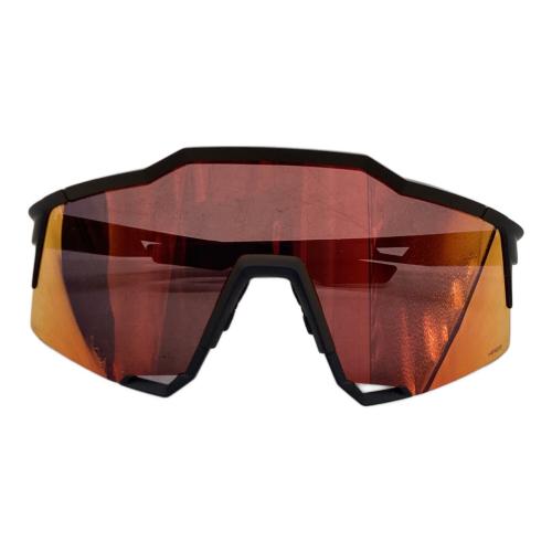 100% (ワンハンドレッド) サングラス 61001-412-01 ブラック SPEEDCRAFT Soft Tact Black HiPER Red Multilayer Mirror Lens