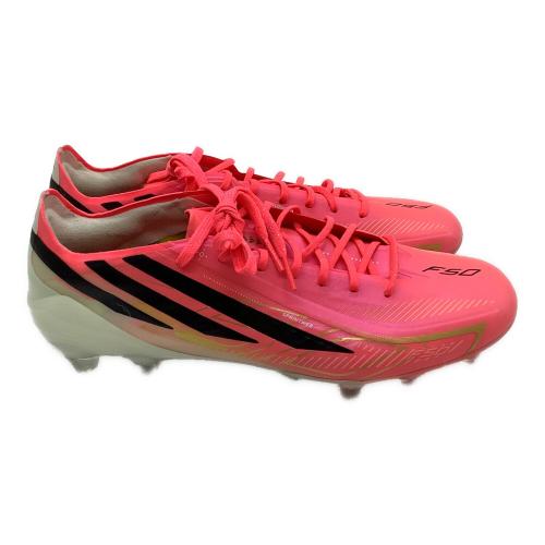 adidas (アディダス) サッカースパイク HQ0020 F50 ハイパーファスト ELITE HG W杯モデル ケース付 メンズ SIZE 25.5cm ピンク×ホワイト