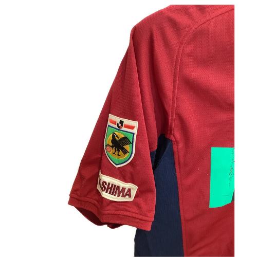 鹿島アントラーズ (カシマアントラーズ) サッカーユニフォーム S2 KIS 02-03シーズン・ホーム SIZE L レッド×ネイビー