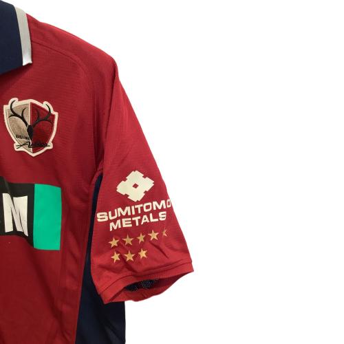 鹿島アントラーズ (カシマアントラーズ) サッカーユニフォーム S2 KIS 02-03シーズン・ホーム SIZE L レッド×ネイビー