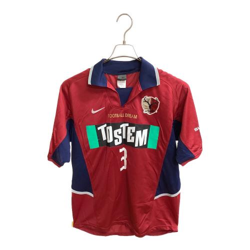 鹿島アントラーズ (カシマアントラーズ) サッカーユニフォーム F2 SNI 02-03シーズン・ホーム SIZE L レッド×ネイビー