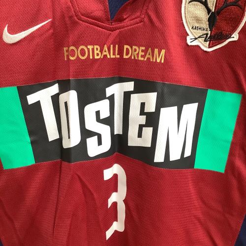 鹿島アントラーズ (カシマアントラーズ) サッカーユニフォーム F2 SNI 02-03シーズン・ホーム SIZE L レッド×ネイビー