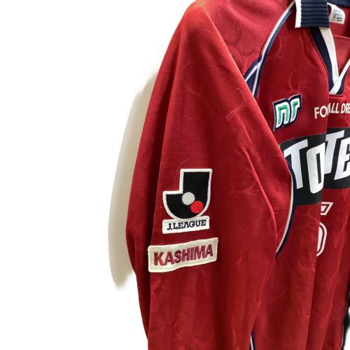 鹿島アントラーズ (カシマアントラーズ) サッカーユニフォーム NRG-248M 00-01シーズン・ホーム・長袖 SIZE O レッド×ネイビー
