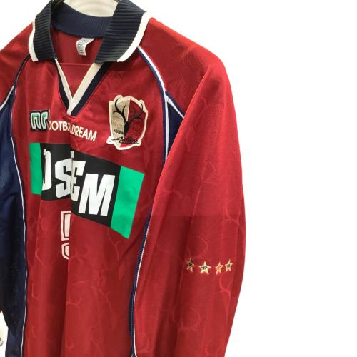 鹿島アントラーズ (カシマアントラーズ) サッカーユニフォーム NRG-248M 00-01シーズン・ホーム・長袖 SIZE O レッド×ネイビー