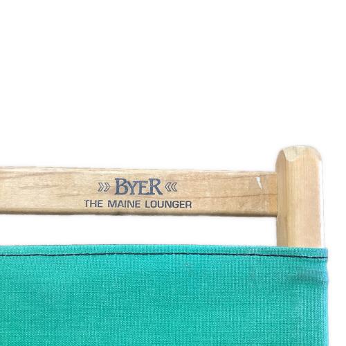 byer (バイヤー) アウトドアチェア USA製 ヴィンテージ グリーン ラウンジャーチェア