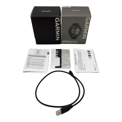 GARMIN (ガーミン) ゴルフGPSナビ ゴルフウォッチ ブラック Approach S70 47mm