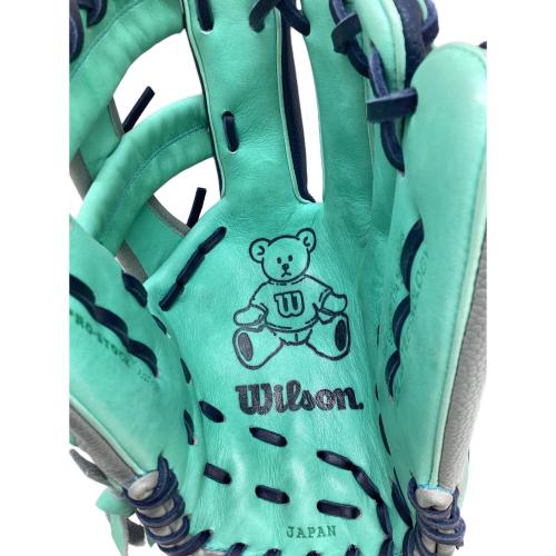 Wilson (ウィルソン) Wannabe Hero DUAL 硬式グローブ オーダーグローブ ウィルソンベア @ 約28.5cm ミントグリーン