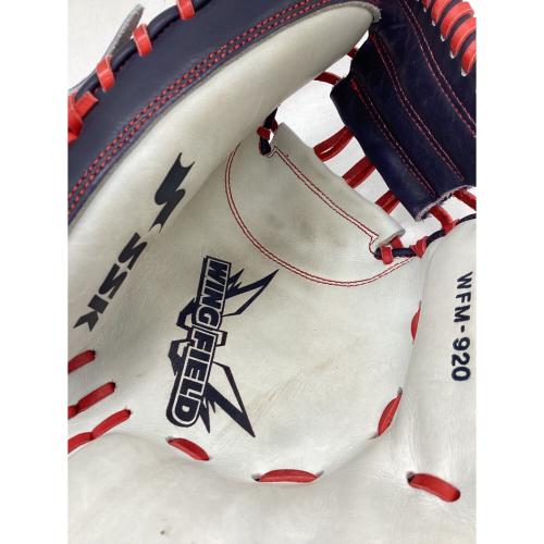 SSK (エスエスケー) WING FIELD 軟式グローブ WFM-920 約32.5cm ネイビー×ホワイト