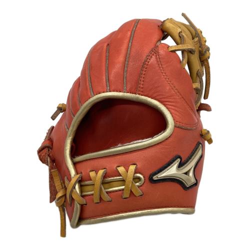 MIZUNO (ミズノ) GLOBAL ELITE 硬式グローブ ※土手紐無 約28㎝ オレンジxイエロー