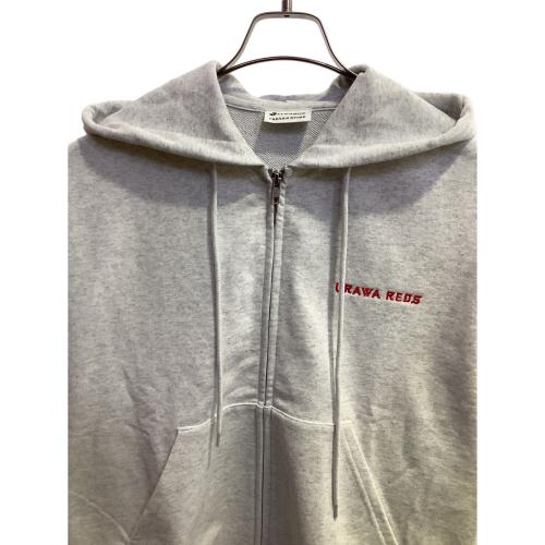 浦和レッズ (ウラワレッズ) サッカーウェア(トップス) ジップフーディ ユニセックス SIZE S グレー