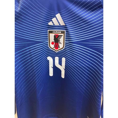 日本代表 (ニホンダイヒョウ) サッカーユニフォーム JZ9680 2026シーズン・ホーム・長袖 SIZE L ブルー