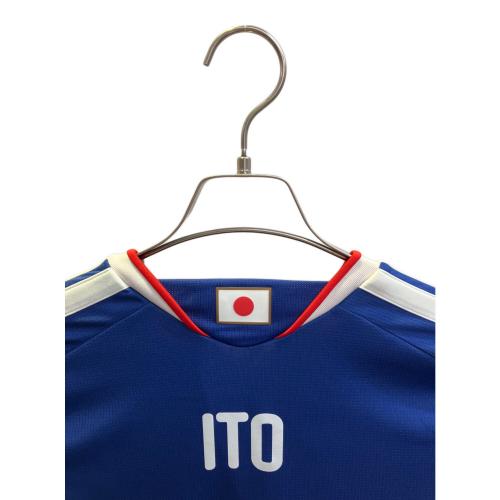 日本代表 (ニホンダイヒョウ) サッカーユニフォーム JZ9680 2026シーズン・ホーム・長袖 SIZE L ブルー