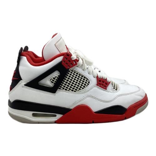 NIKE (ナイキ) Nike Air Jordan 4 Retro OG "Fire Red" (2020) スポーツシューズ DC7770-160 メンズ SIZE 25.5cm ホワイト
