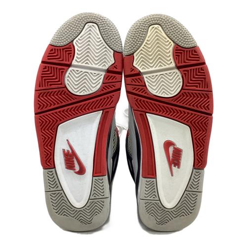 NIKE (ナイキ) Nike Air Jordan 4 Retro OG "Fire Red" (2020) スポーツシューズ DC7770-160 メンズ SIZE 25.5cm ホワイト