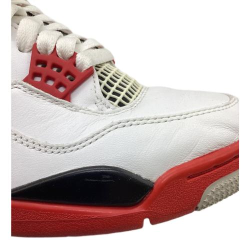 NIKE (ナイキ) Nike Air Jordan 4 Retro OG "Fire Red" (2020) スポーツシューズ DC7770-160 メンズ SIZE 25.5cm ホワイト