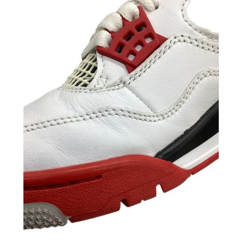NIKE (ナイキ) Nike Air Jordan 4 Retro OG "Fire Red" (2020) スポーツシューズ DC7770-160 メンズ SIZE 25.5cm ホワイト