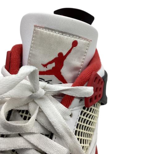 NIKE (ナイキ) Nike Air Jordan 4 Retro OG "Fire Red" (2020) スポーツシューズ DC7770-160 メンズ SIZE 25.5cm ホワイト