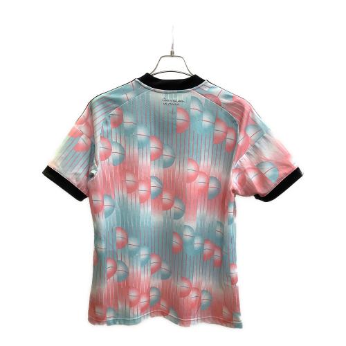 ベルギー代表 (ベルギーダイヒョウ) サッカーユニフォーム JM8386 2026シーズン・アウェイ 2XL ピンク×スカイブルー