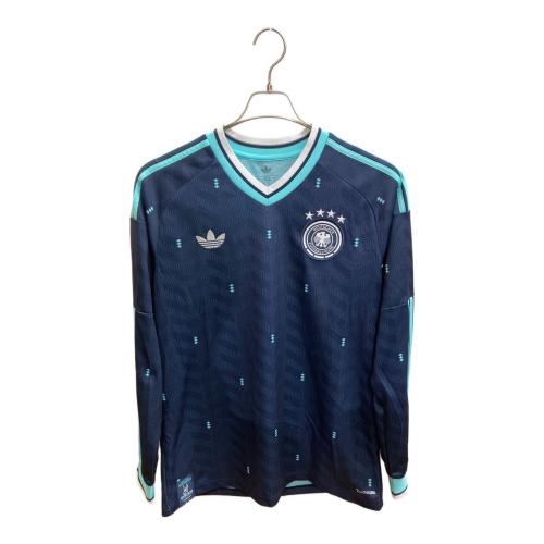 ドイツ代表 (ドイツダイヒョウ) サッカーユニフォーム JM1381 2026シーズン・アウェイ・長袖 2XL ネイビー×スカイブルー